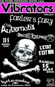 Farler’s Fury + The Automatix + Les Gens d'Armes + L'État c'est moi aux Katacombes à Montréal le 15/05/2010